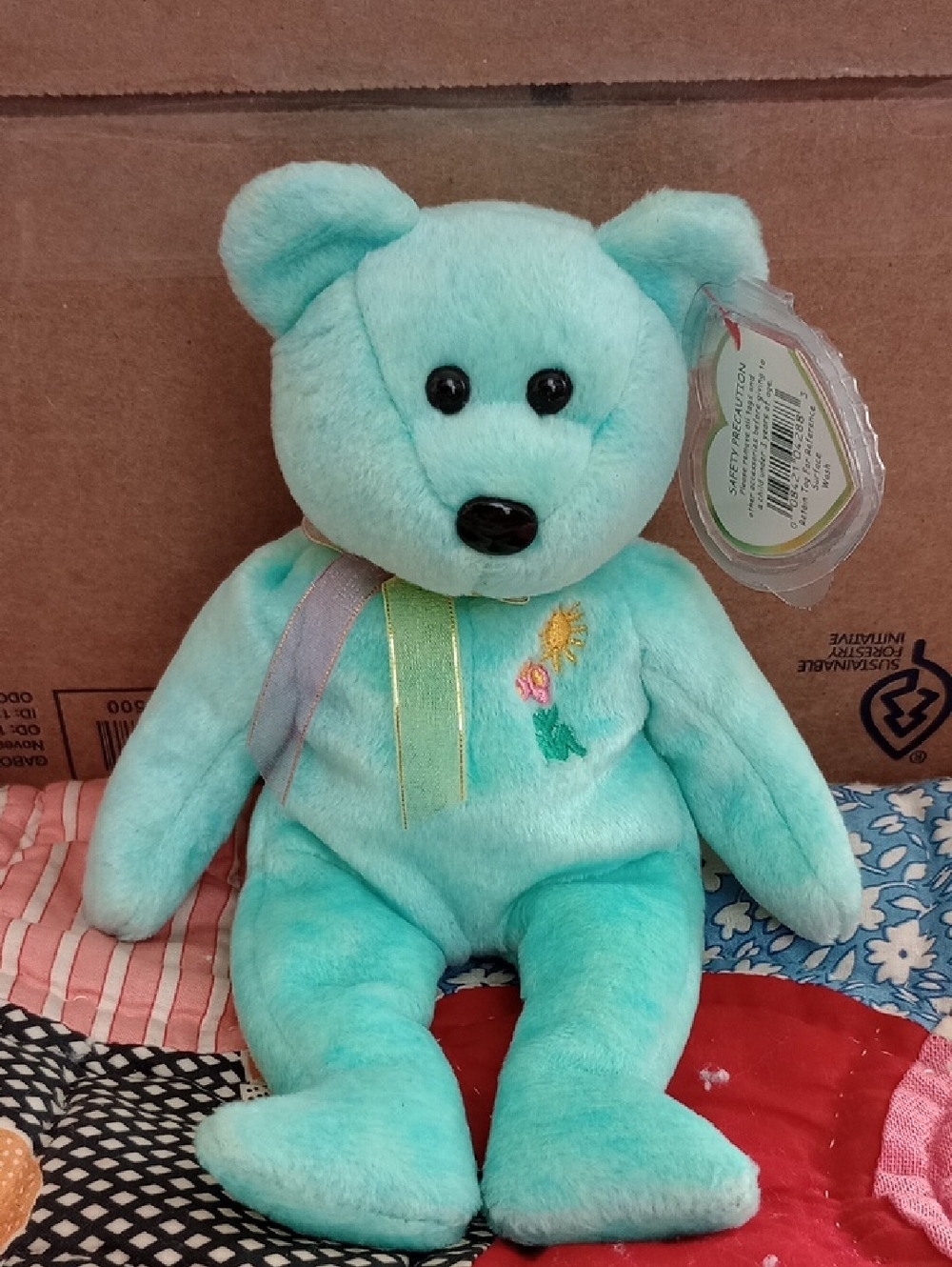 MNWT Bundle Only ORIGINAL TY BEANIE BABY "ARIEL", Guardian Angel. PE Pellets